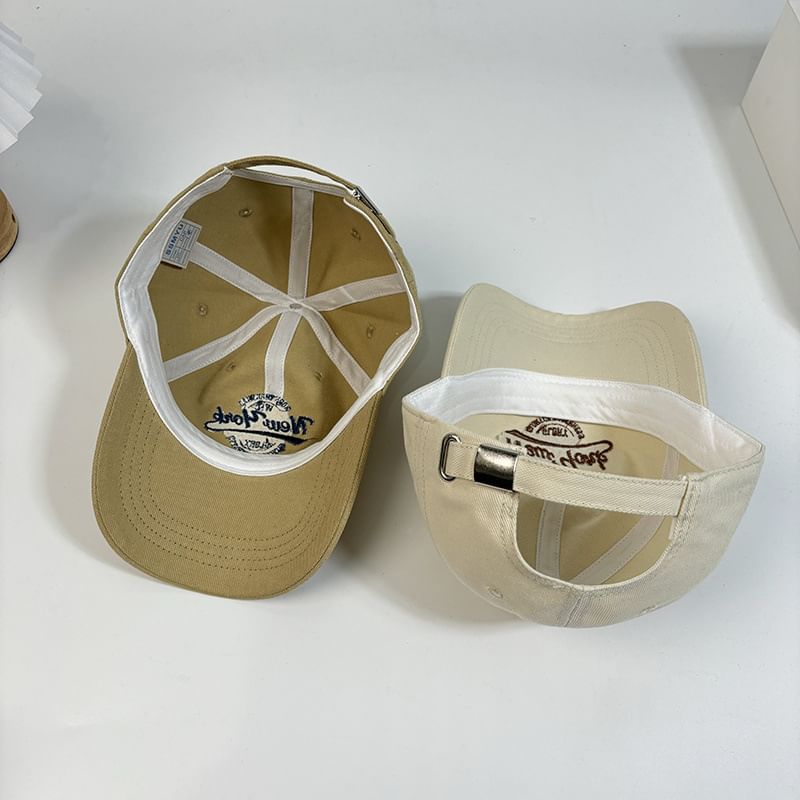 Letter Embroidered Cap Baseball