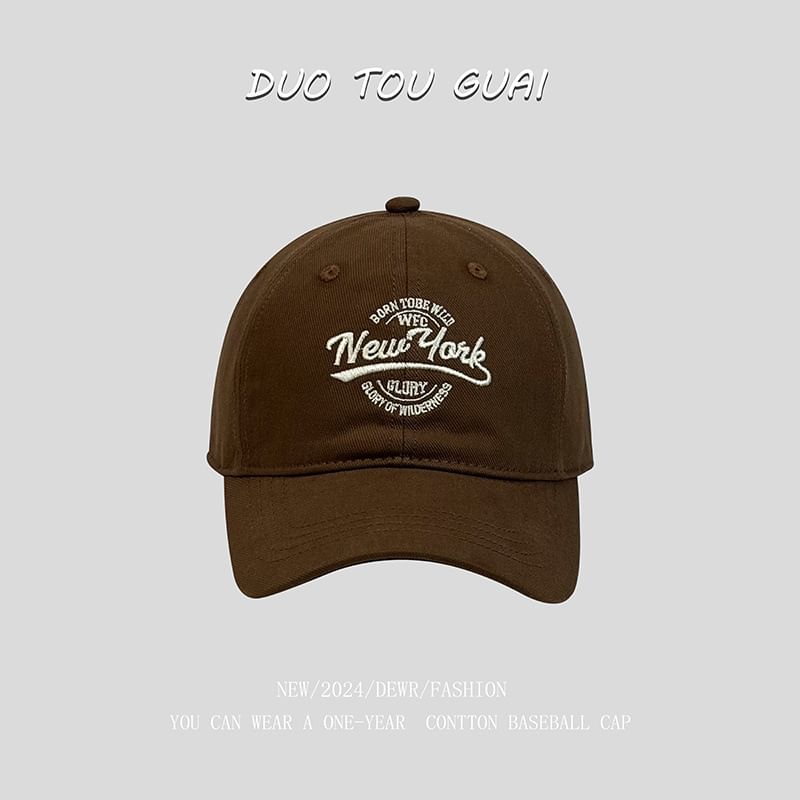 Letter Embroidered Cap Baseball