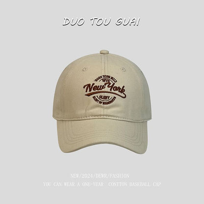 Letter Embroidered Cap Baseball