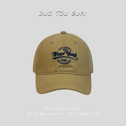 Letter Embroidered Cap Baseball