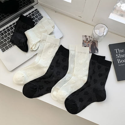 Heart Print Socks / Set