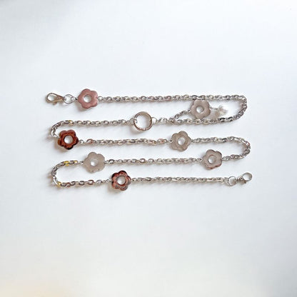 Lanyard Floral Faux Alloy Pearl Phone