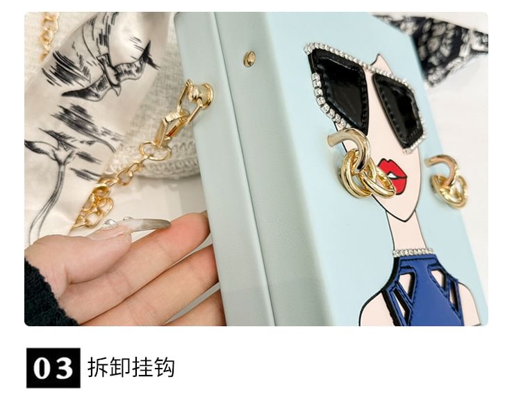 Face Crossbody Print Bag