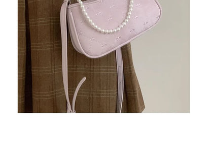 Faux Pearl Chain Shoulder Bag