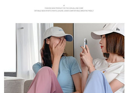 Leg (Various Straight Waist Pants Plain Designs) Elastic