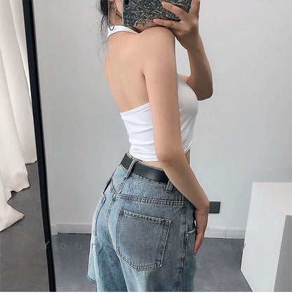 Halter Plain Crop Top