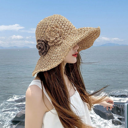 Straw Flower Sun Hat
