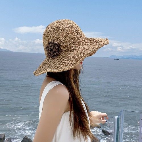 Straw Flower Sun Hat
