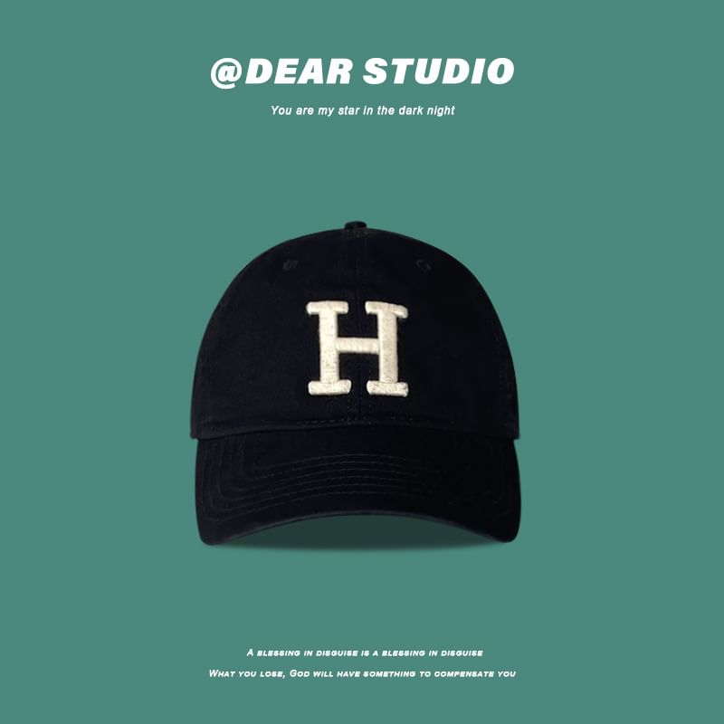 Lettering Cap Embroidered