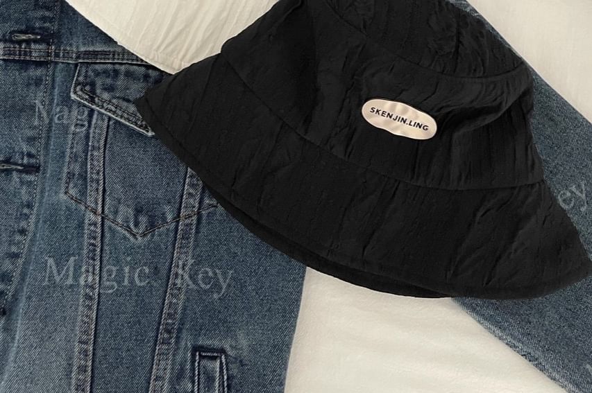 Bucket Hat Textured Applique