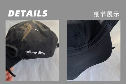 Accent Baseball Cap Embroidered Lettering Bow