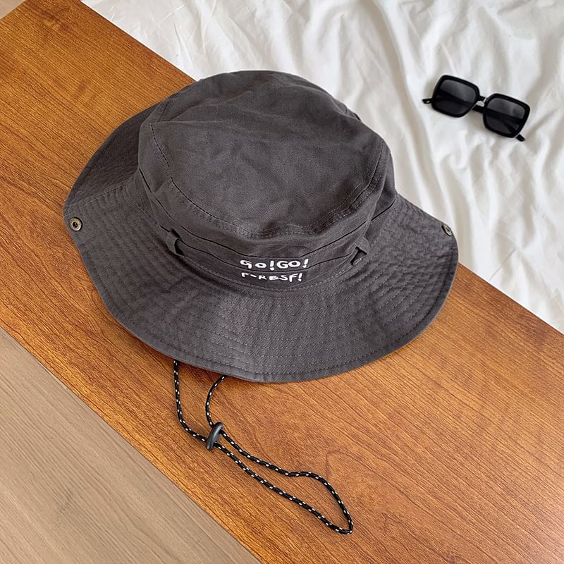 Embroidered Boonie Lettering Hat