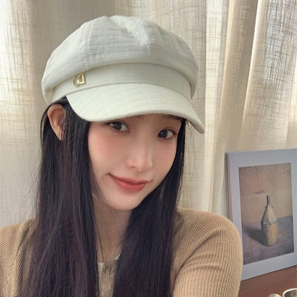 Newsboy Accent Cap Plain Rhinestone