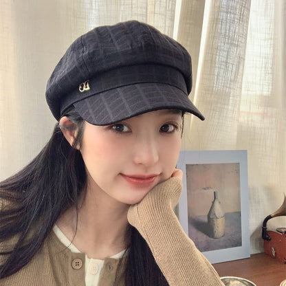 Newsboy Accent Cap Plain Rhinestone