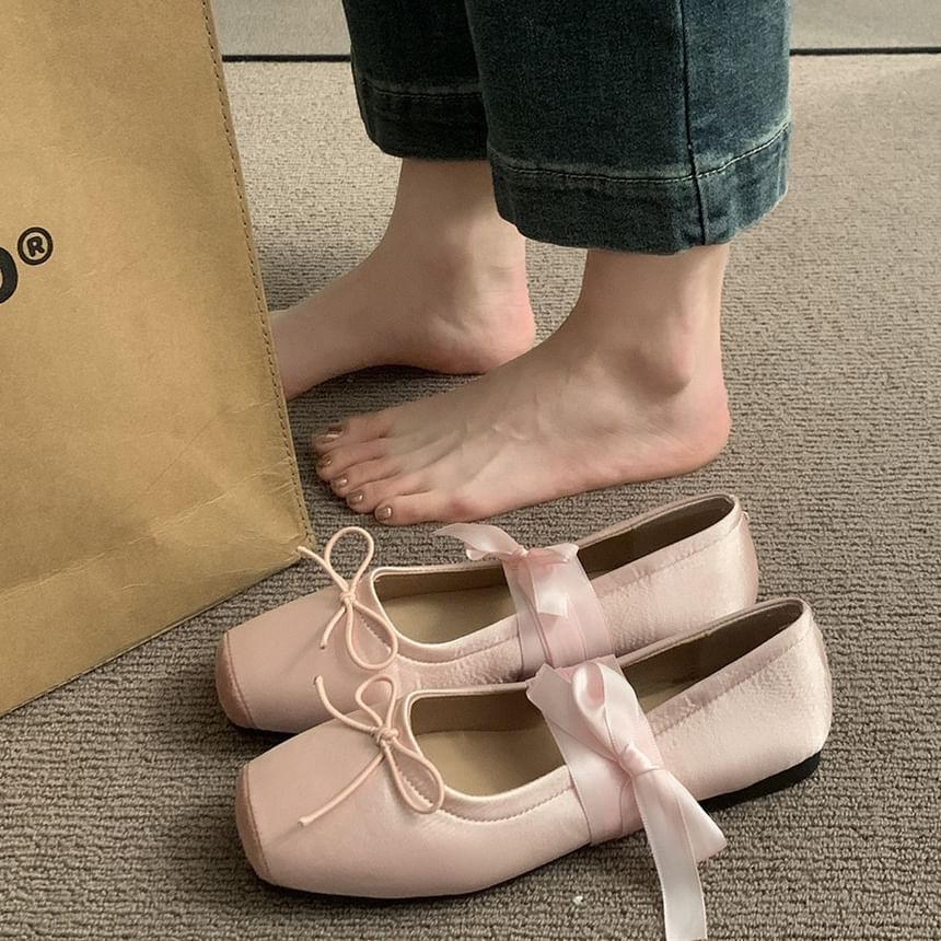 Balletcore Floral Flats Accent