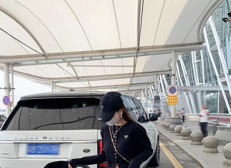 Elastic Midi Skirt Floral Waist A-Line