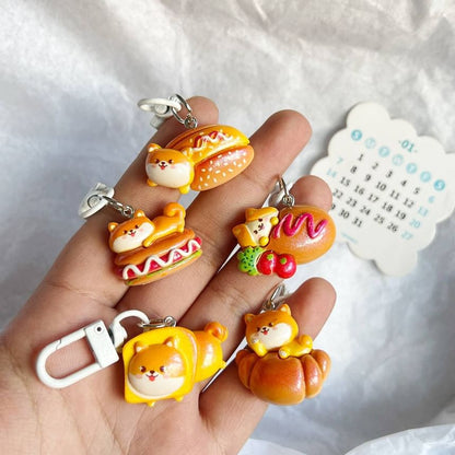 Dog Bakery Bag Charm Keyring (Various Designs)