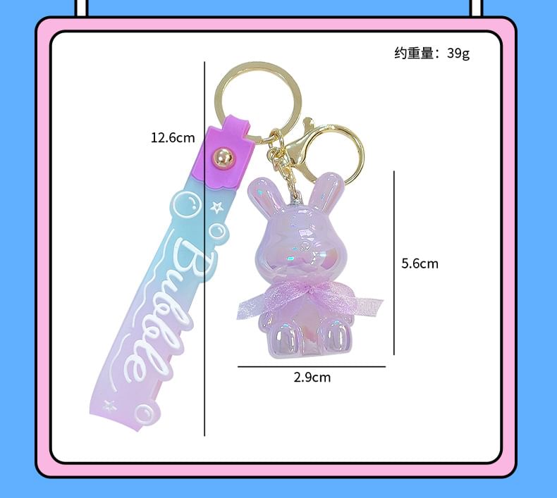 Rabbit Strap Bag Charm Keyring