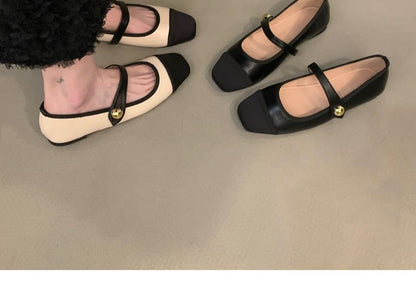 Toe Mary Cap Jane Shoes