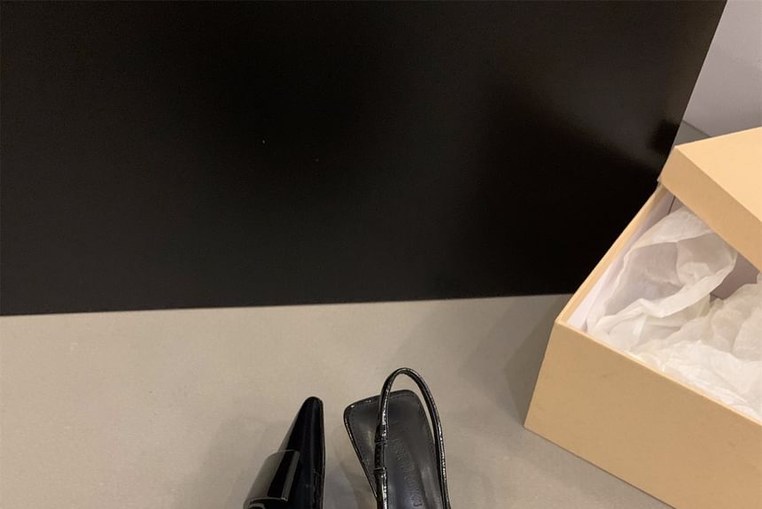 Pointed Toe Stiletto Slingback Heel Sandals