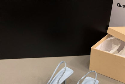 Pointed Toe Stiletto Slingback Heel Sandals