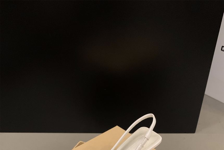 Pointed Toe Stiletto Slingback Heel Sandals