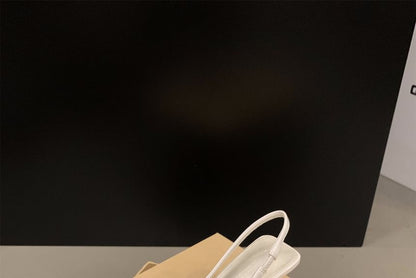 Pointed Toe Stiletto Slingback Heel Sandals