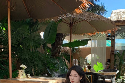 Spaghetti Plain Midi Dress Strap Pleated