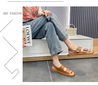 Buckled Flat Sandals