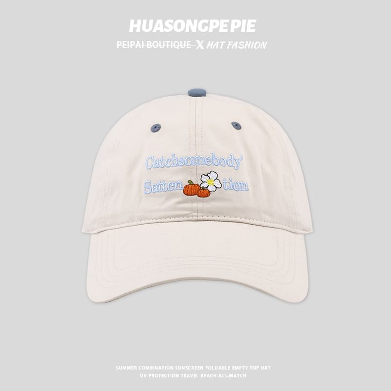 Baseball Lettering Cap Embroidered