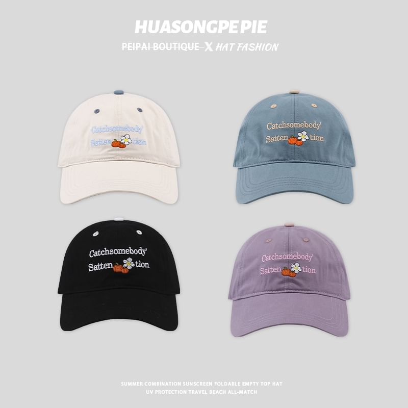 Baseball Lettering Cap Embroidered