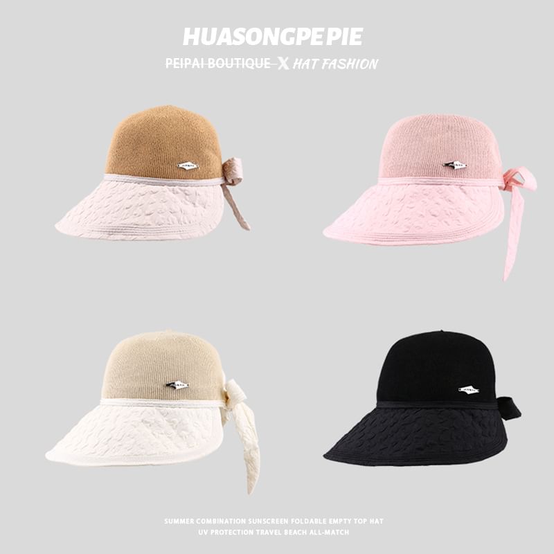 Textured Sun Panel Hat Woven