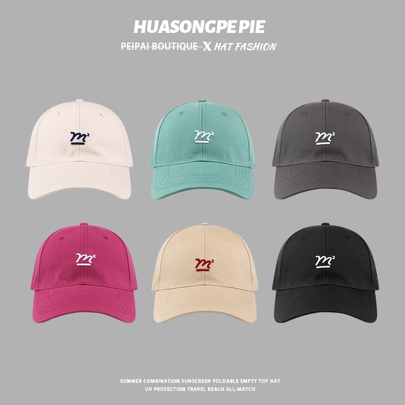 Cap Baseball Lettering Embroidered