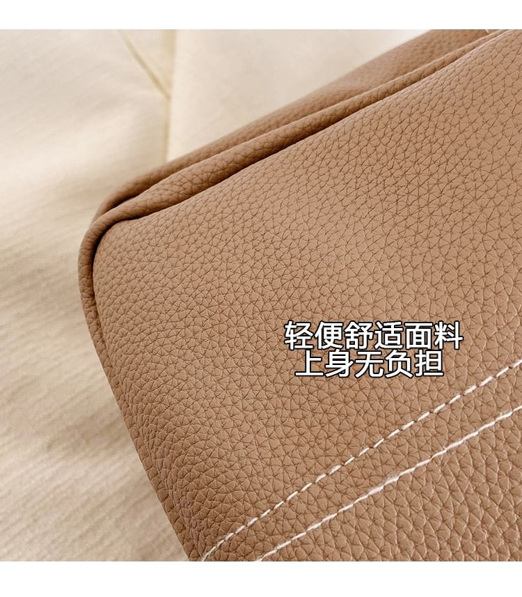 Leather Backpack Faux Multi-Pocket