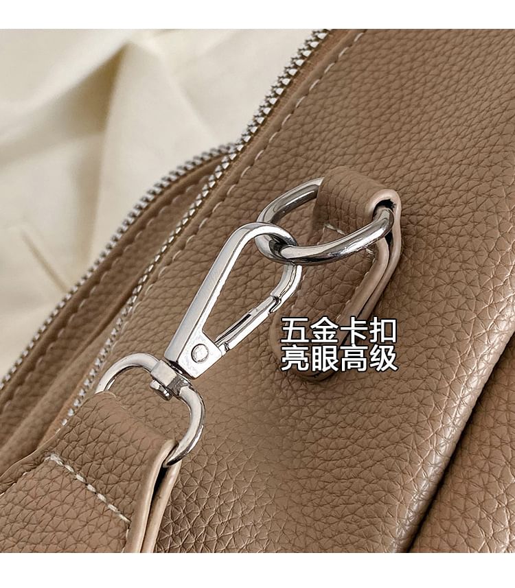 Leather Backpack Faux Multi-Pocket