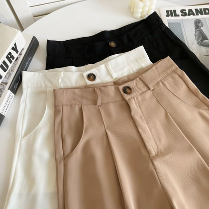 High Waist Plain Shorts