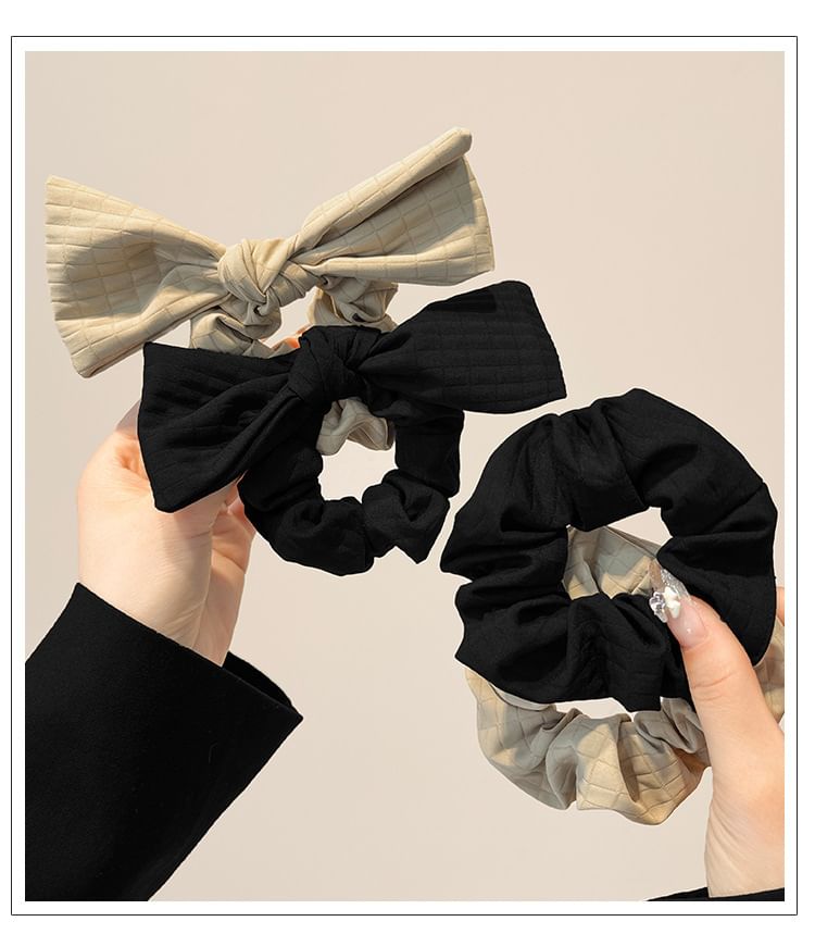 Bow Fabric Scrunchie / Plain Fabric Scrunchie