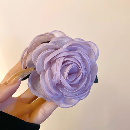 Hair Floral Claw Mesh