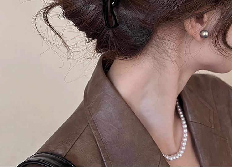 Pearl Heart Claw Hair Faux