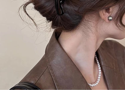 Pearl Heart Claw Hair Faux