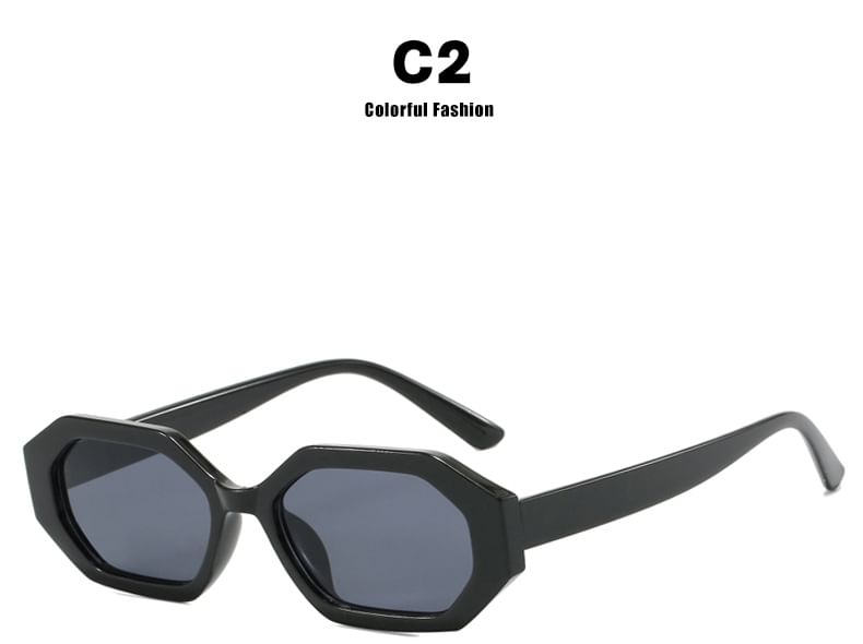 Geometric Frame Sunglasses