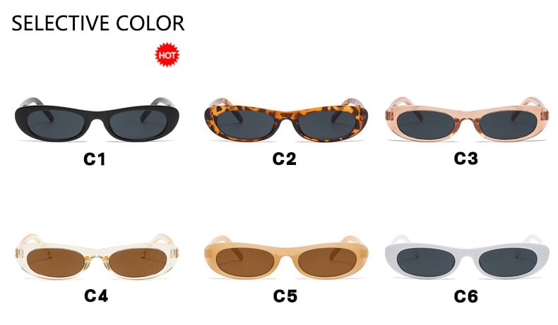 Oval Frame Sunglasses