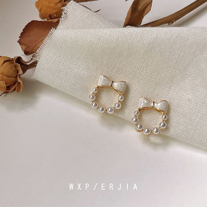 Cuff Earring Pearl Faux