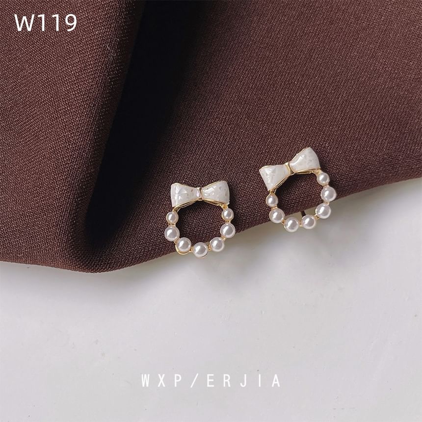 Cuff Earring Pearl Faux
