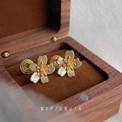 Cuff Flower Earring