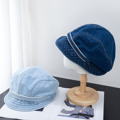 Denim Newsboy Cap