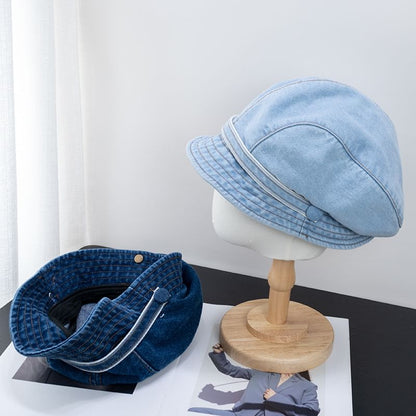 Denim Newsboy Cap