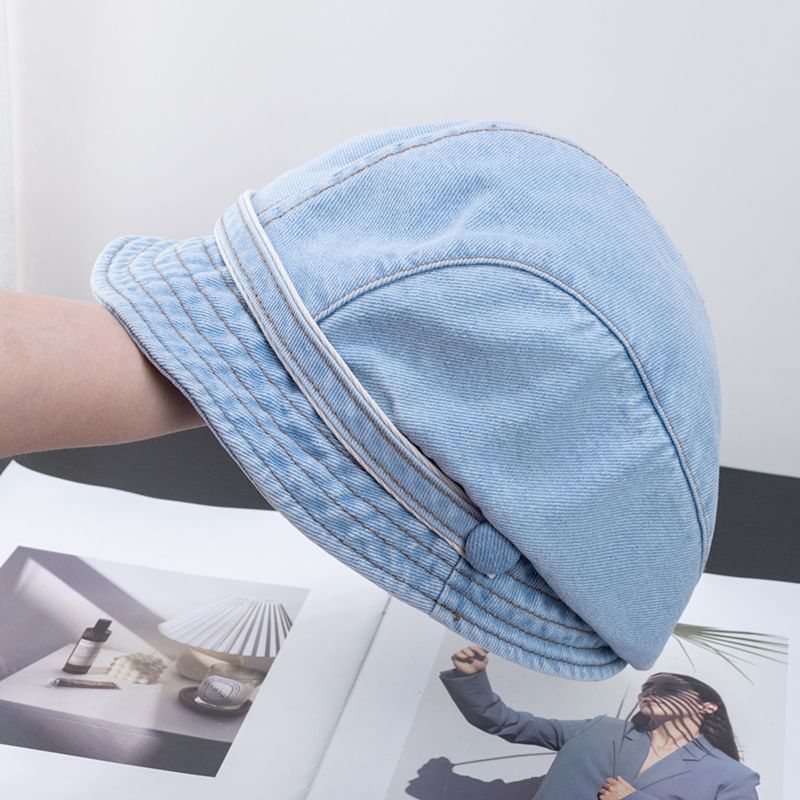 Denim Newsboy Cap