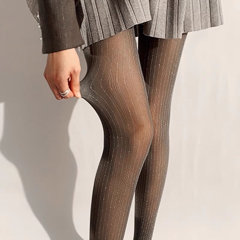 Striped Sheer Tights