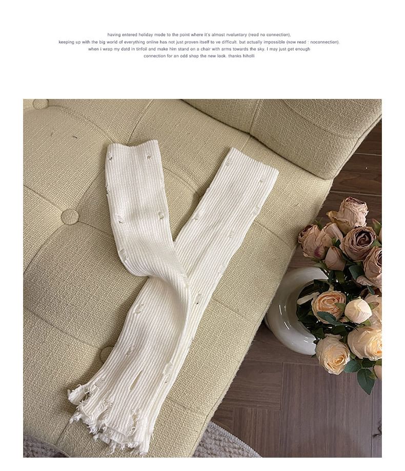 Jambières unies et vieillies